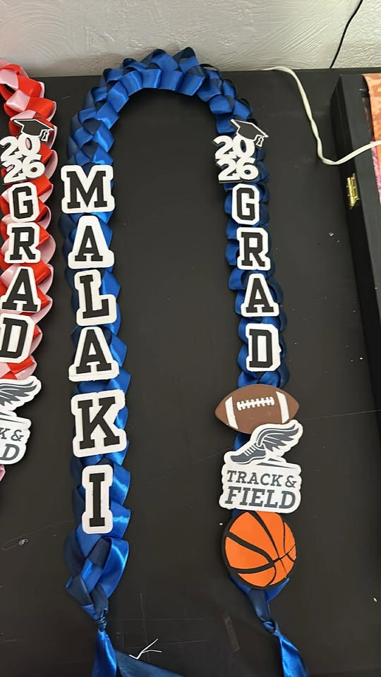Custom Graduation Ribbon Leis