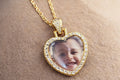 Photo Rhinestone Pendant Necklace