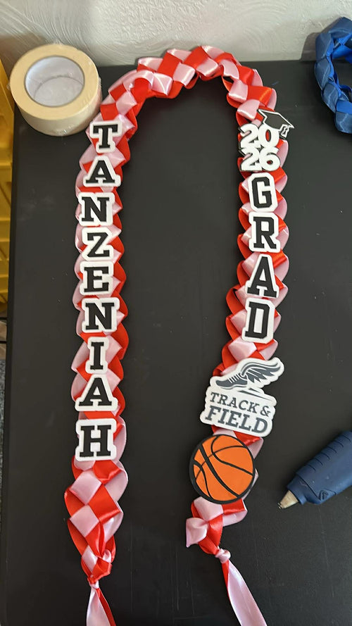 Custom Graduation Ribbon Leis