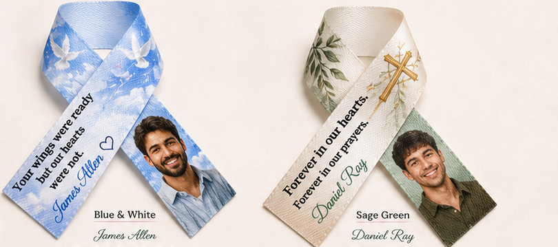 Personalized Memorial Remembrance Ribbons